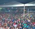 População em massa compareceu aos shows