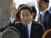 Fumio Kishida, primeiro-ministro, durante discurso no Japão
