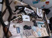 Armas apreendidas durante operação do MP