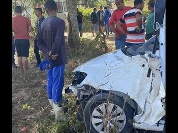 Duas pessoas da mesma família morrem em acidente de carro na zona rural de Dois Riachos 
