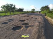 Buracos na Rodovia AL-120, entre Cacimbinhas e Major Izidoro, causam transtornos a motoristas