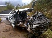 Acidente gravíssimo deixa pai e filha mortos e duas pessoas feridas da mesma família na BR-316