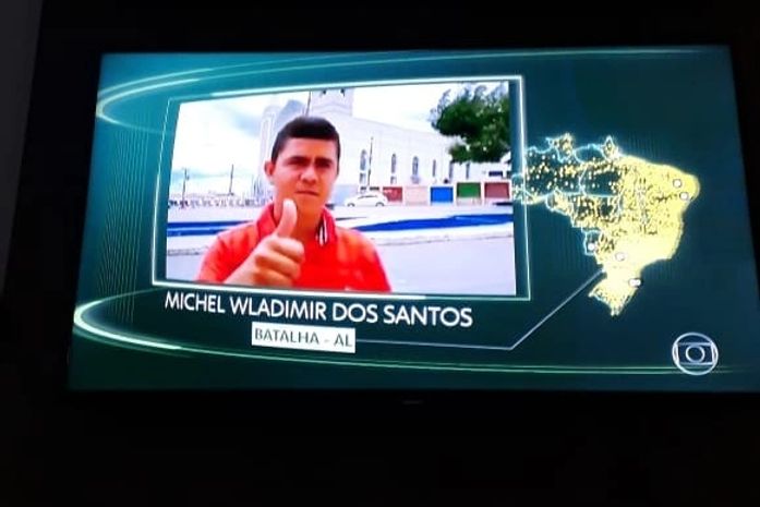 Morador de Batalha tem vídeo para o quadro ''O Brasil que eu quero'' exibido no Jornal Bom Dia Brasil