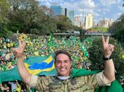 Tenente-Coronel Zucco (Republicanos) participou das manifestações a favor do presidente Jair Bolsonaro em Porto Alegre
