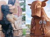 ‘Nem sempre vem um mal que depois não venha um bem’, diz João das Alagoas após ter obra vandalizada em Maceió