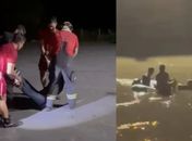 Suspeito de assaltar lotérica morre após carro capotar e cair em rio durante fuga