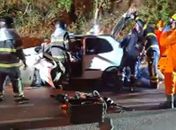 Colisão entre dois carros deixa motoristas feridos na BR-316, na Grande Maceió