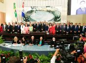 Posse dos 27 deputados estaduais de Alagoas eleitos em 2022