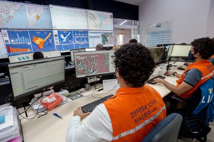 Defesa Civil em monitoramento