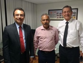 Advogados Edson Magalhães, Marcos Davi e o Presidente Estadual do Cidadania Régis Cavalcante