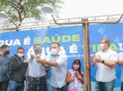 Governo e Casal inauguram adutora que vai dobrar fornecimento de água em Jaramataia
