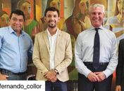 Durante passagem por Brasília em busca de recursos para Olivença, Prefeito Jó se encontra com o Senador Fernando Collor