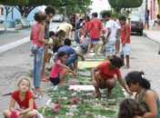 Ornamentação de Corpus Christi em Monteirópolis, Sertão de Alagoas