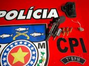 PM apreende arma de fogo em Olho d’Água das Flores
