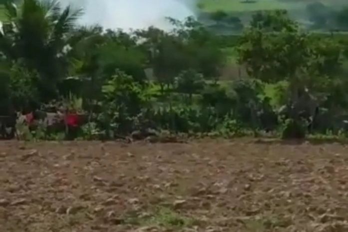 "Paredão" de Barragem é alvo de incêndio na zona rural de Major Izidoro; Veja vídeo