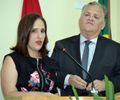 Prefeito de Santana do Ipanema Isnaldo Bulhões e sua filha, Vice-prefeita Christiane Bulhões (MDB)