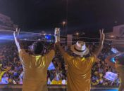 Jó reúne mais de 3 mil oliventinos  durante caminhada e comício em Olivença no Domingo (08) 