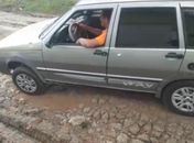 Internauta grava vídeo mostrando situação precária no acesso a Loteamento em Santana do Ipanema