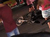 Homem fica ferido após sofrer acidente com moto no centro de Major Izidoro 