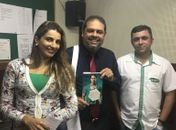 Farmacêutica Suzana Ribeiro, Médico Honório Luís e Radialista Gilmar Dionísio
